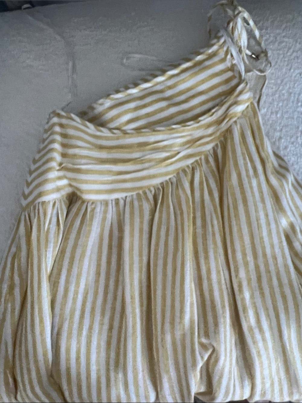 Zimmermann Yellow and White Striped Backless Maxi Dress - Picture 5 of 6